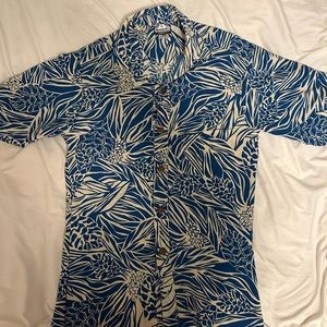 Manuhealii aloha shirt button down adult xs